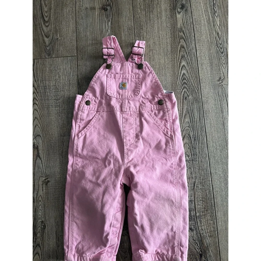 Carhartt Bibs Girls Size 12 Months Lined
